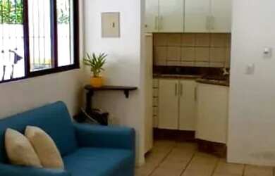 Imagem: O apartamento possui 1 Dormitório, Acomodam 4 pessoas e está