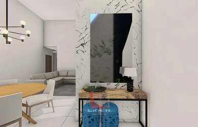 Imagem: A casa possui 3 Dormitórios, 2 Banheiros, 2 Vagas na garagem