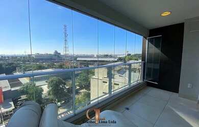 Imagem: O apartamento possui 1 Dormitório, 1 Banheiro, 1 Vaga na garagem