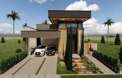 Imagem: A casa possui 3 Dormitórios, 4 Banheiros, 4 Vagas na garagem