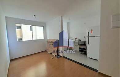 Imagem: O apartamento possui 2 Dormitórios, 1 Banheiro, 1 Vaga na garagem