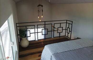 Imagem: A casa em condomínio possui 1 Dormitório, 1 Banheiro, 1 Vaga