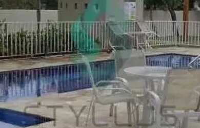 Imagem: O apartamento possui 2 Dormitórios, 1 Banheiro, 1 Vaga na garagem