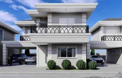 Imagem: A casa em condomínio possui 3 Dormitórios, 3 Banheiros, 2