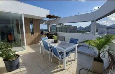 Imagem: O apartamento na cobertura possui 3 Dormitórios, 4 Banheiros