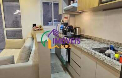 Imagem: O apartamento possui 2 Dormitórios, 1 Banheiro, 1 Vaga na garagem