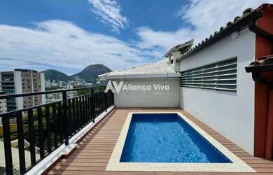 Imagem: O apartamento na cobertura possui 3 Dormitórios, 4 Banheiros