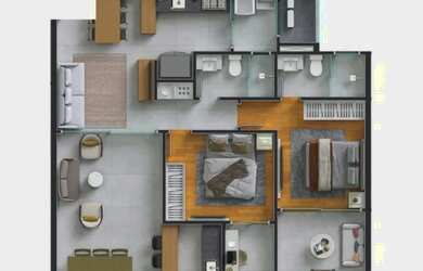 Imagem 16: Lançamento na Praia do morro, unidades de 2 a 3 quartos, sendo 1 ou 3...