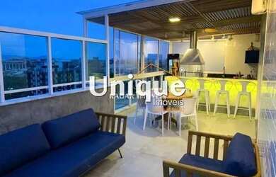 Imagem: O apartamento na cobertura possui 3 Dormitórios, 4 Banheiros