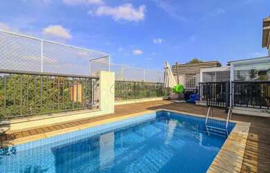 Imagem: O apartamento na cobertura possui 3 Dormitórios, 3 Banheiros