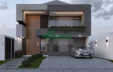 Imagem: A casa em condomínio possui 4 Dormitórios, 5 Banheiros, 2