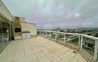 Imagem: O apartamento na cobertura possui 2 Dormitórios, 3 Banheiros