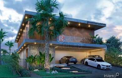 Imagem: A casa em condomínio possui 5 Dormitórios, 5 Banheiros, 5