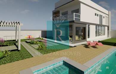 Imagem: A casa em condomínio possui 5 Dormitórios, 4 Banheiros, 4