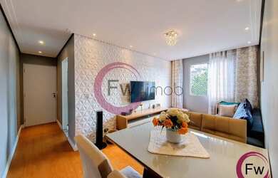 Imagem: O apartamento possui 2 Dormitórios, 1 Banheiro, 1 Vaga na garagem