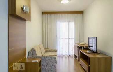 Imagem: O studio possui 1 Dormitório, 1 Banheiro, 1 Vaga na garagem