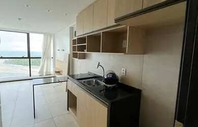 Imagem: O apartamento possui 1 Dormitório, 1 Banheiro, 1 Vaga na garagem