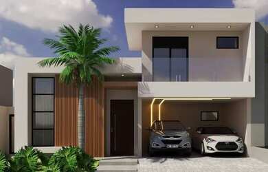 Imagem: A casa em condomínio possui 3 Dormitórios, 5 Banheiros, 2