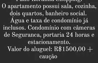 Imagem: O apartamento possui 2 Dormitórios, 1 Banheiro, 1 Vaga na garagem
