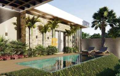 Imagem: A casa em condomínio possui 4 Dormitórios, 5 Banheiros, 4