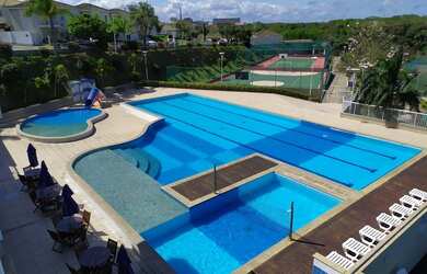 Imagem: A casa em condomínio possui 4 Dormitórios, 3 Banheiros, 3