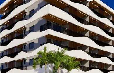 Imagem: O apartamento possui 1 Dormitório, 1 Banheiro, 1 Vaga na garagem