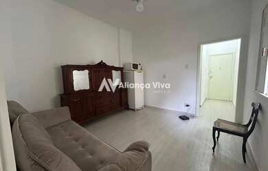 Imagem: O apartamento possui 1 Dormitório, 1 Banheiro, 35m² de Área