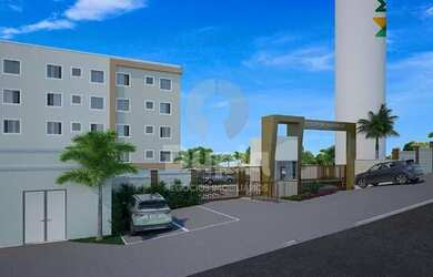 Imagem: O apartamento possui 2 Dormitórios, 1 Banheiro, 1 Vaga na garagem