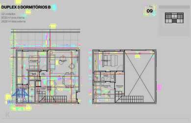 Imagem: O apartamento possui 3 Dormitórios, 2 Banheiros, 2 Vagas na