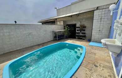 Imagem: O apartamento na cobertura possui 4 Dormitórios, 5 Banheiros