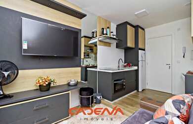 Imagem: O apartamento possui 1 Dormitório, 1 Banheiro, 26m² de Área