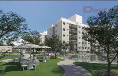 Imagem: O apartamento possui 2 Dormitórios, 1 Banheiro, 1 Vaga na garagem