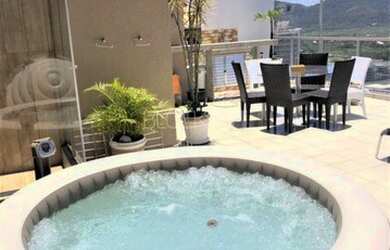 Imagem: O apartamento na cobertura possui 2 Dormitórios, 2 Banheiros