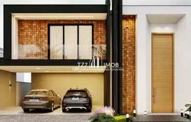 Imagem: A casa em condomínio possui 4 Dormitórios, 5 Banheiros, 4