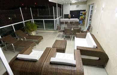 Imagem: O apartamento na cobertura possui 3 Dormitórios, 4 Banheiros