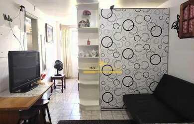 Imagem: A kitnet possui 1 Dormitório, 1 Banheiro, 1 Vaga na garagem