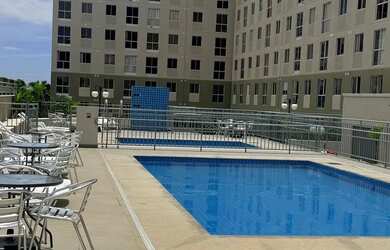 Imagem: O apartamento possui 1 Dormitório, 1 Banheiro, 1 Vaga na garagem