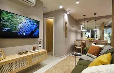 Imagem: O apartamento possui 2 Dormitórios, 1 Banheiro, 1 Vaga na garagem