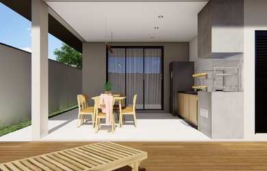 Imagem: A casa em condomínio possui 3 Dormitórios, 4 Banheiros, 2