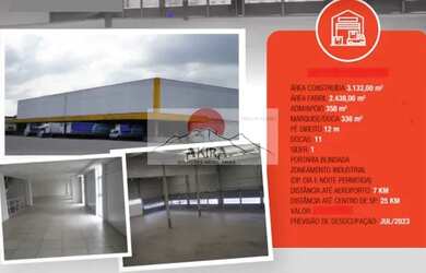 Imagem: O depósito possui 3.132m² de Área e está localizado em