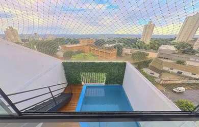 Imagem: O apartamento na cobertura possui 1 Dormitório, 1 Banheiro