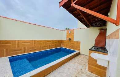 Imagem 14: Linda casa com piscina pé na areia novinha próximo à plataforma de...