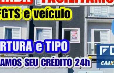 Imagem: O apartamento possui 2 Dormitórios, 1 Banheiro, 1 Vaga na garagem