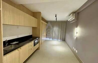 Imagem: O apartamento possui 1 Dormitório, 1 Banheiro, 1 Vaga na garagem