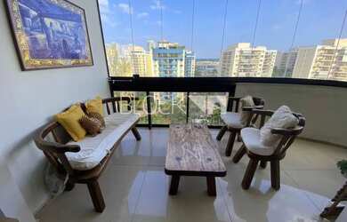 Imagem: O apartamento na cobertura possui 4 Dormitórios, 4 Banheiros