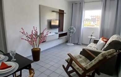 Imagem: O apartamento possui 1 Dormitório, Acomodam 3 pessoas, 1 Vaga