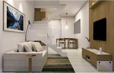 Imagem: A casa possui 2 Dormitórios, 1 Banheiro, 2 Vagas na garagem