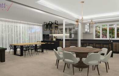 Imagem 2: CASA EM CONDOMÍNIO. Piscina, Churrasqueira, 523m² de Áreae3 Vagas na...