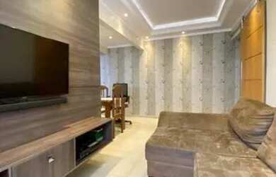 Imagem: O apartamento possui 1 Dormitório, 1 Banheiro, 1 Vaga na garagem