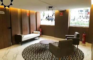 Imagem: O apartamento possui 1 Dormitório, 1 Banheiro, 1 Vaga na garagem